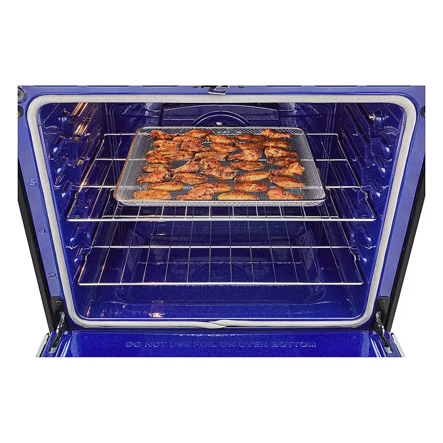 Alt View 21. LG - 6.3 Cu. Ft. Smart Slide-in Dual Fuel True Convection Range with EasyClean and Air Fry - PrintProof Stainless Steel.