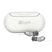 Lucid Hearing - OTC fio Premium Rechargeable Hearing Aids - Anodized Aluminum - Front_Zoom