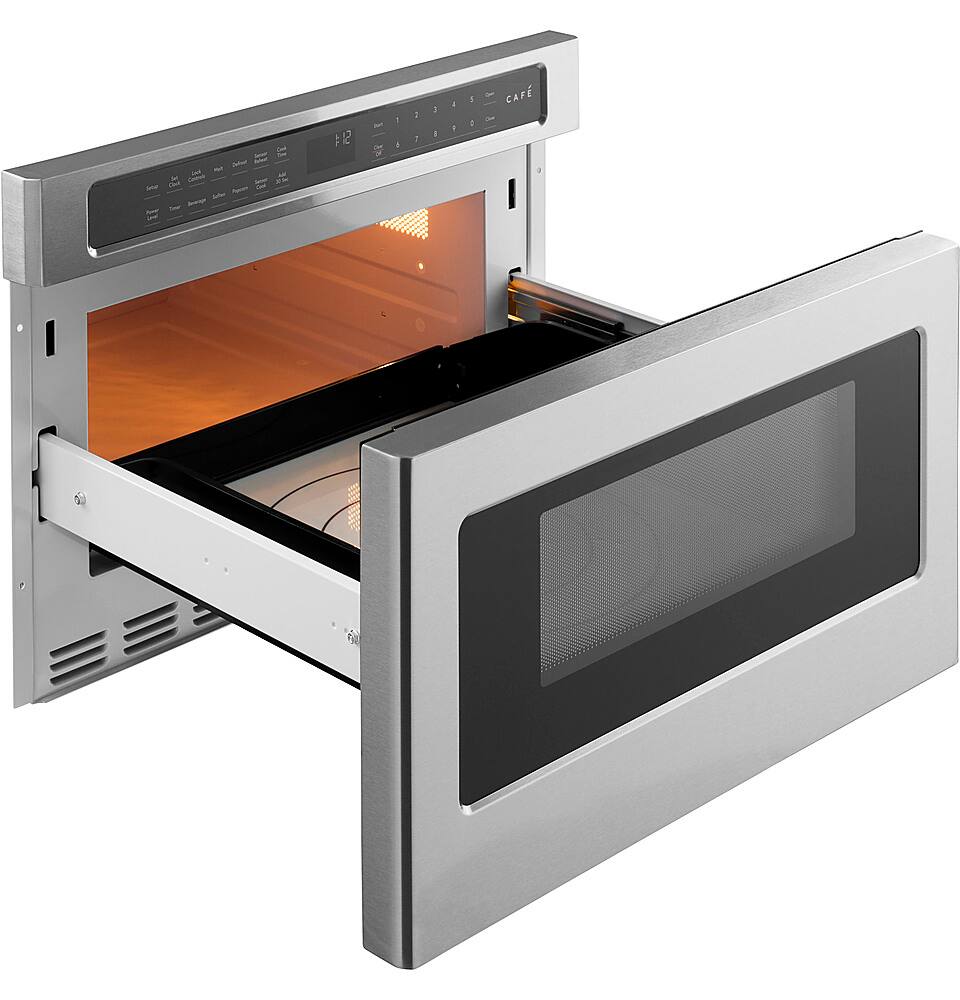Alt View 11. Café - 1.2 Cu. Ft. Built-In Microwave Drawer Oven with Sensor Cook - Stainless Steel.