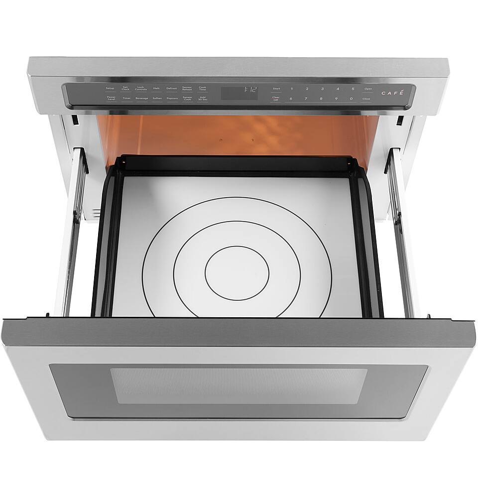 Alt View 12. Café - 1.2 Cu. Ft. Built-In Microwave Drawer Oven with Sensor Cook - Stainless Steel.