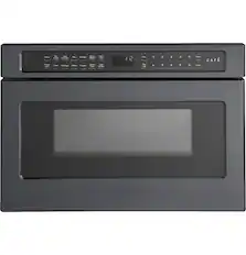 Front. Café - 1.2 Cu. Ft. Built-In Microwave Drawer Oven with Sensor Cook - Matte Black.