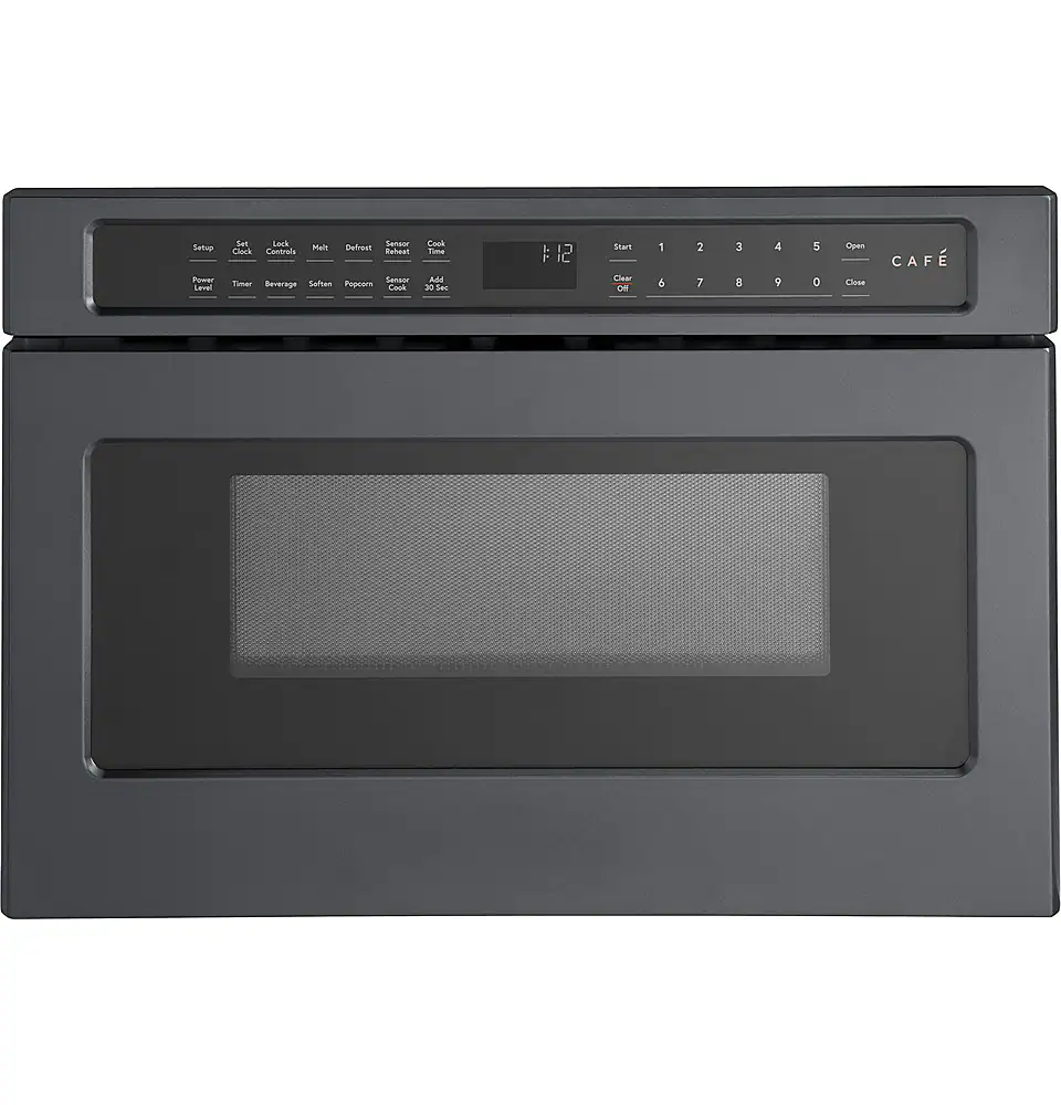 Café - 1.2 Cu. Ft. Built-In Microwave Drawer Oven with Sensor Cooking and Glass Touch Controls - Matte Black