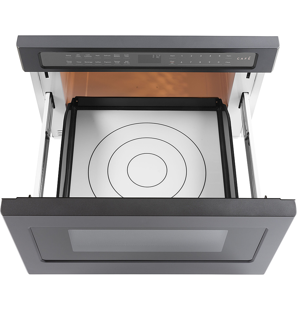 Alt View 12. Café - 1.2 Cu. Ft. Built-In Microwave Drawer Oven with Sensor Cook - Matte Black.