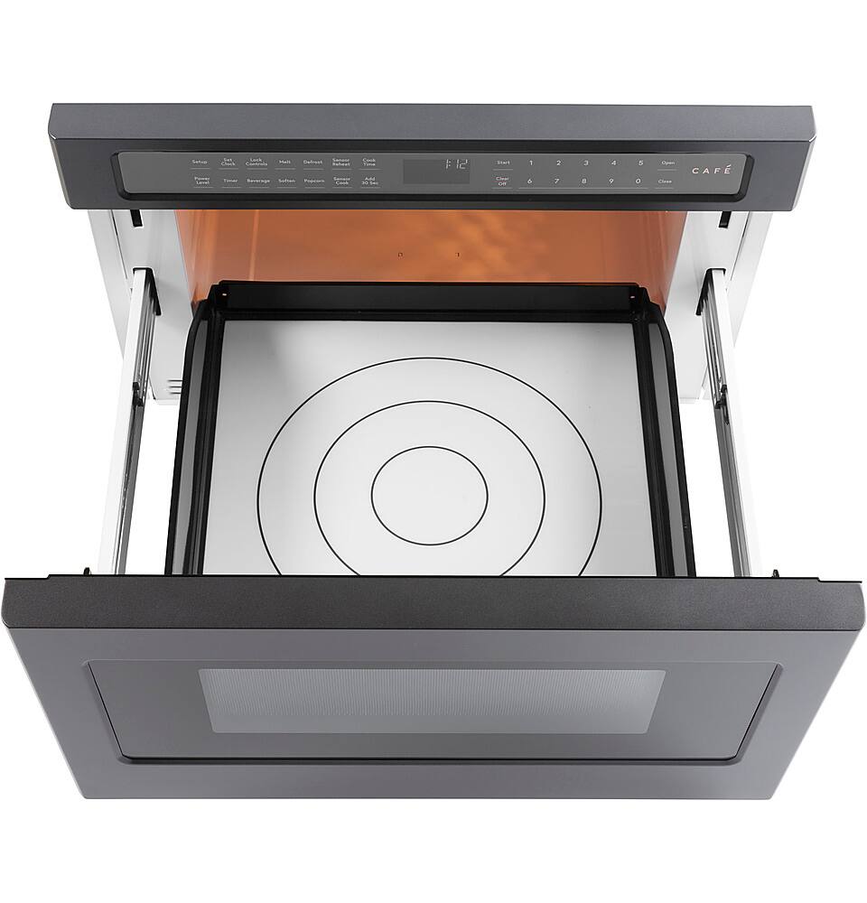 Alt View 12. Café - 1.2 Cu. Ft. Built-In Microwave Drawer Oven with Sensor Cook - Matte Black.