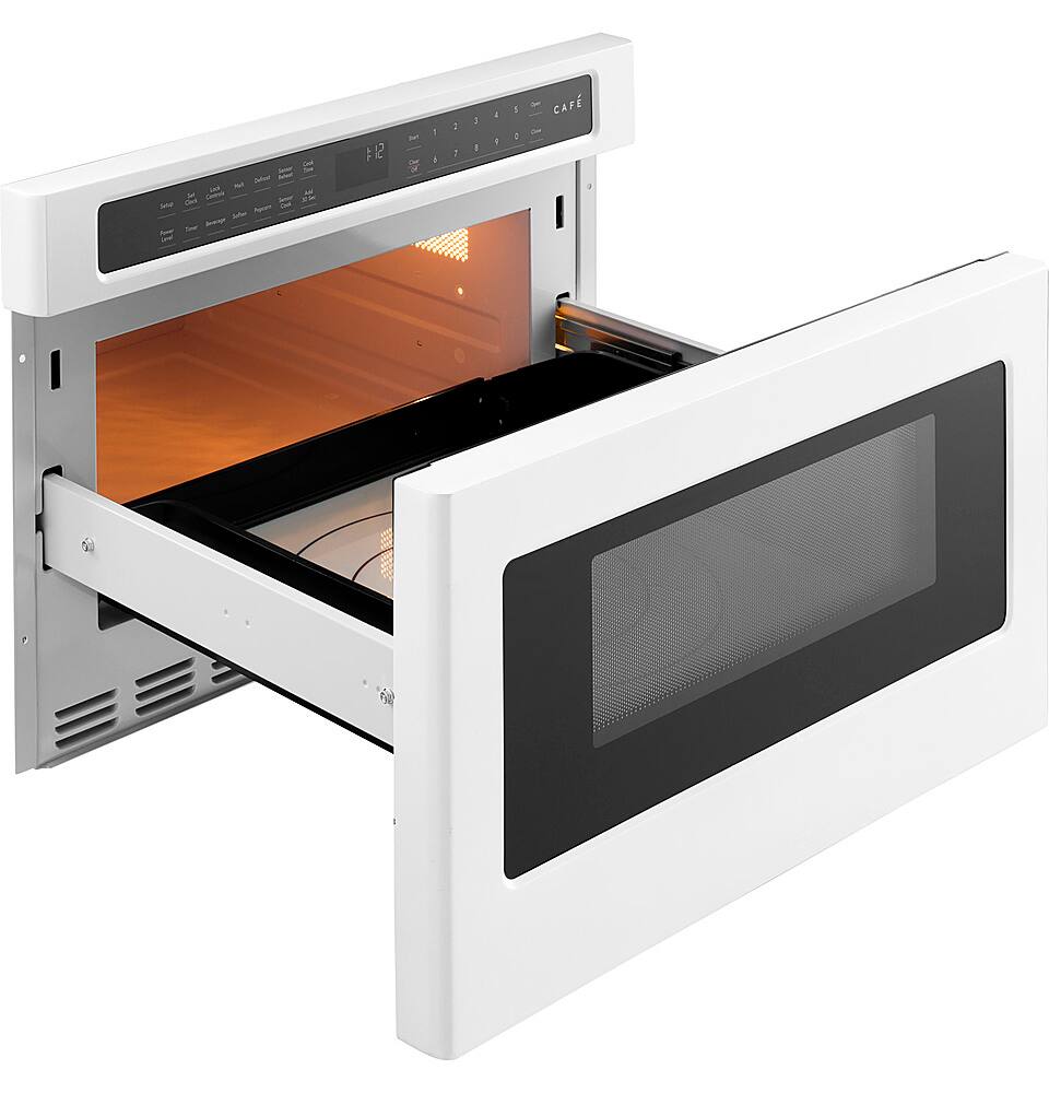 Alt View 11. Café - 1.2 Cu. Ft. Built-In Microwave Drawer Oven with Sensor Cook - Matte White.