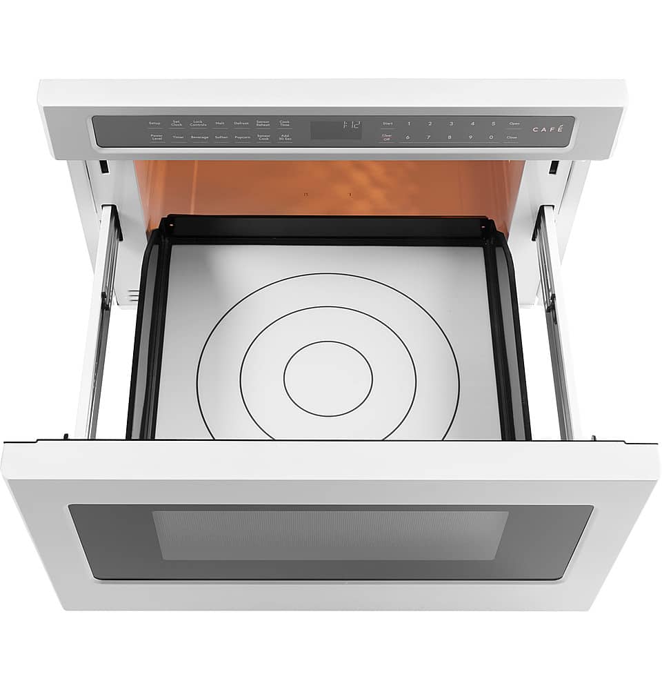 Alt View 12. Café - 1.2 Cu. Ft. Built-In Microwave Drawer Oven with Sensor Cook - Matte White.