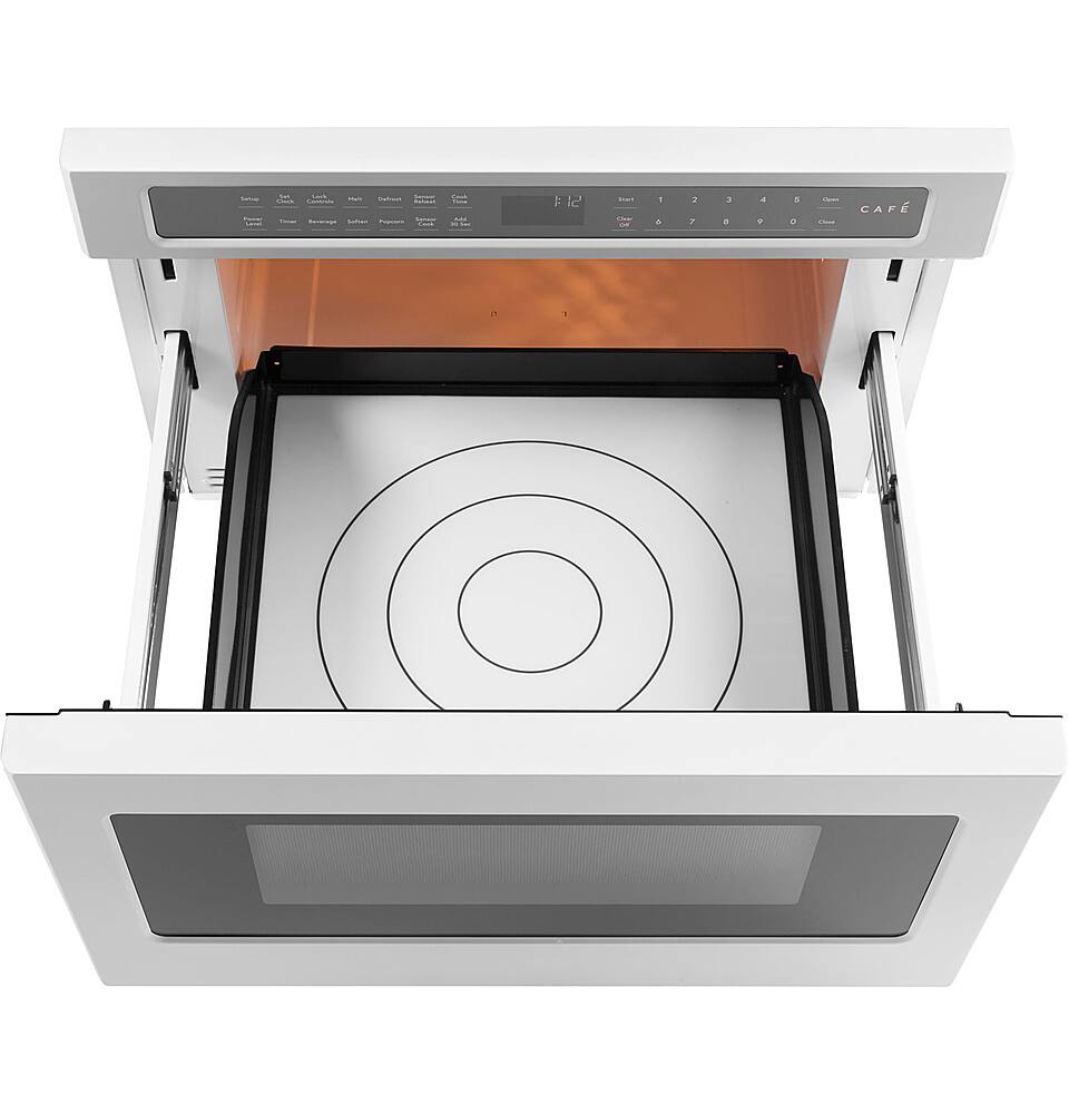 Alt View 12. Café - 1.2 Cu. Ft. Built-In Microwave Drawer Oven with Sensor Cook - Matte White.