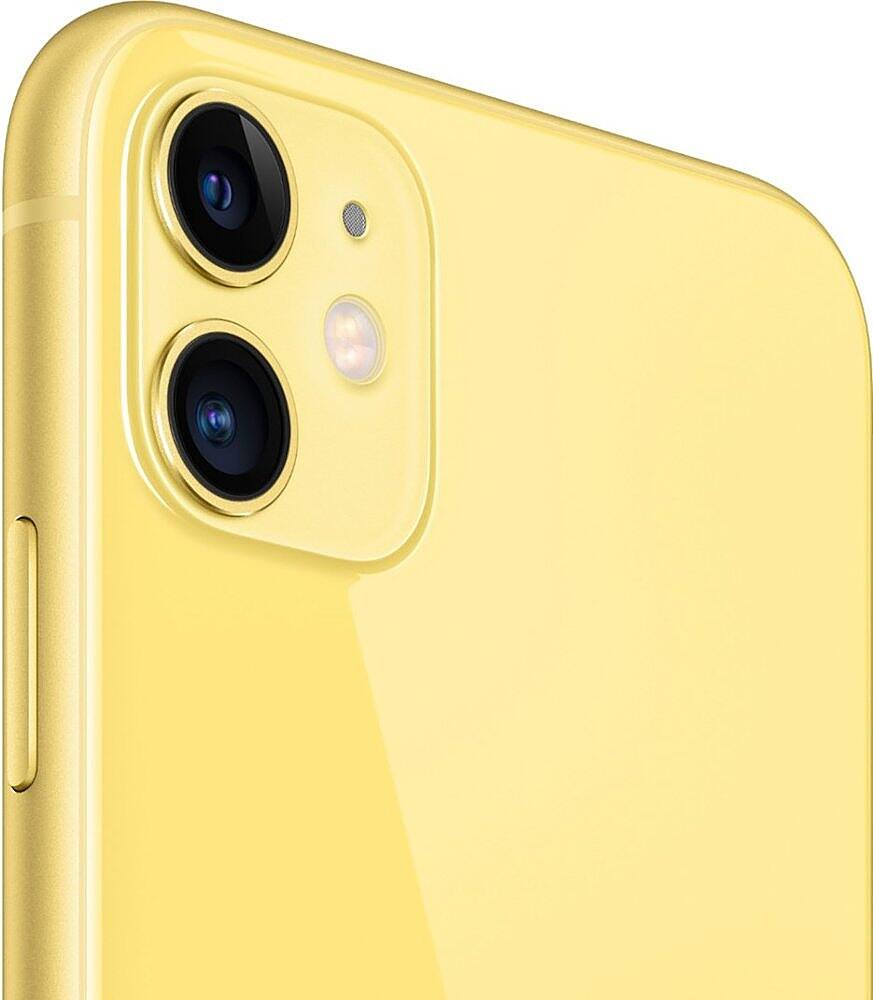 Left. Apple - Pre-Owned iPhone 11 256GB (Unlocked) - Yellow.