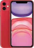 Apple - Pre-Owned iPhone 11 256GB (Unlocked) - Red - Front_Zoom