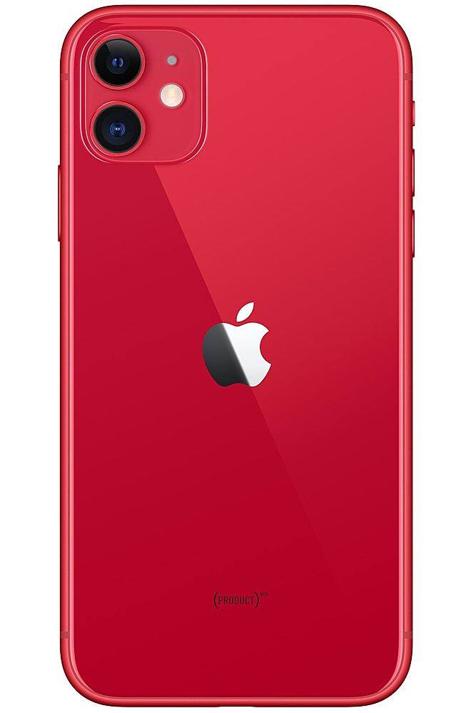 Alt View 2. Apple - Pre-Owned iPhone 11 128GB (Unlocked) - Red.
