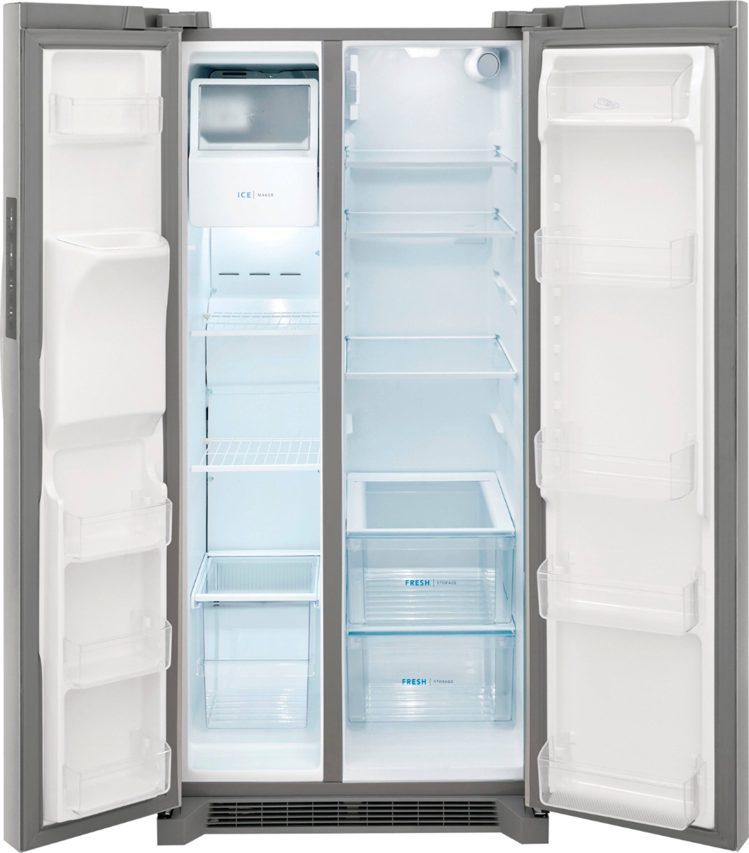 Alt View 1. Frigidaire - 22.3 Cu. Ft. Side-by-Side Refrigerator - Stainless Steel.