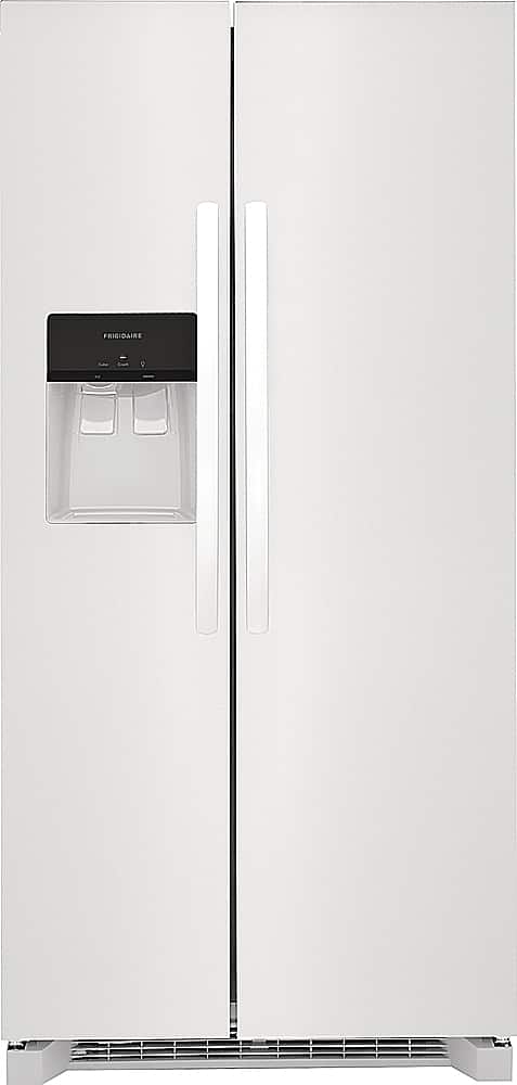 Frigidaire - 22.3 Cu. Ft. Side-by-Side Refrigerator with EvenTemp Cooling System - White - Front_Zoom
