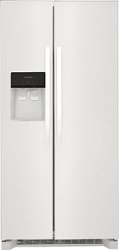 Frigidaire - 22.3 Cu. Ft. Side-by-Side Refrigerator - White - Front_Zoom