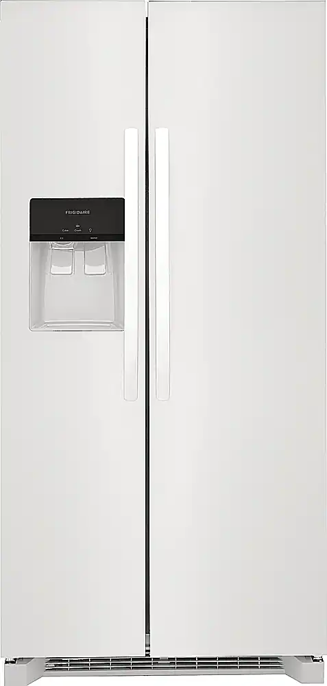 Front. Frigidaire - 22.3 Cu. Ft. Side-by-Side Refrigerator - White.
