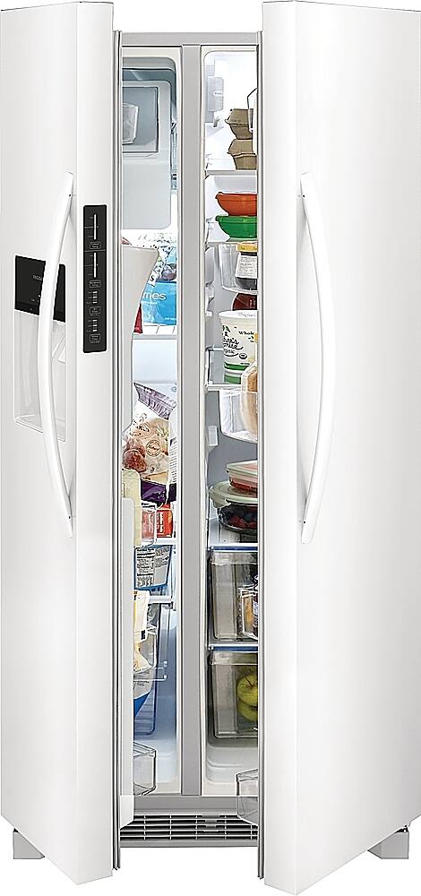 Alt View 4. Frigidaire - 22.3 Cu. Ft. Side-by-Side Refrigerator - White.