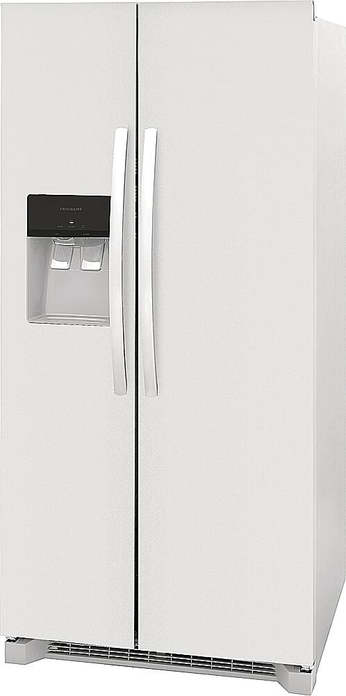 Left. Frigidaire - 22.3 Cu. Ft. Side-by-Side Refrigerator - White.