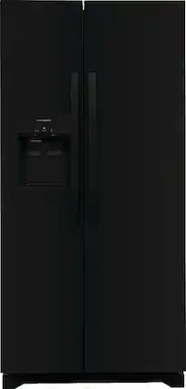 Front. Frigidaire - 22.3 Cu. Ft. Side-by-Side Refrigerator - Black.