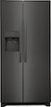 Frigidaire - 22.3 Cu. Ft. Side-by-Side Refrigerator - Black Stainless Steel