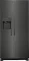 Frigidaire - 33 in. Wide 22.3 Cu. Ft. Side-by-Side Refrigerator with EvenTemp Cooling System - Black Stainless Steel