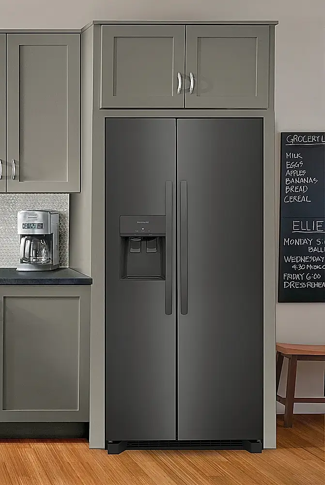 Alt View 13. Frigidaire - 22.3 Cu. Ft. Side-by-Side Refrigerator - Black Stainless Steel.