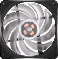 Cooler Master - Hyper 212 RGB Black Edition 120mm CPU Cooling Fan with RGB Lighting - Jet Black - Front_Zoom