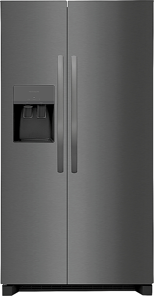 Frigidaire – 25.6 Cu. Ft. Side-by-Side Refrigerator – Black stainless steel