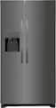 Frigidaire - 36 in. Wide 25.6 Cu. Ft. Side-by-Side Refrigerator with EvenTemp Cooling System - Black Stainless Steel