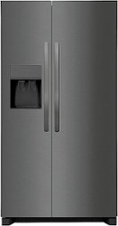 Frigidaire - 25.6 Cu. Ft. Side-by-Side Refrigerator - Black Stainless Steel - Front_Zoom