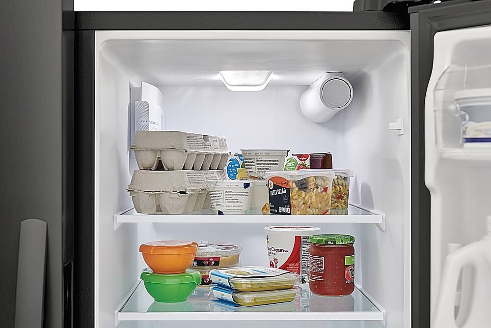 Alt View 12. Frigidaire - 25.6 Cu. Ft. Side-by-Side Refrigerator - Black Stainless Steel.
