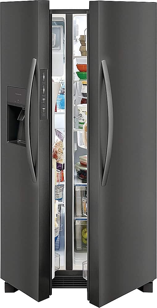 Alt View 17. Frigidaire - 25.6 Cu. Ft. Side-by-Side Refrigerator - Black Stainless Steel.