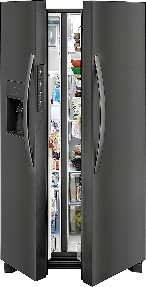 Alt View 17. Frigidaire - 25.6 Cu. Ft. Side-by-Side Refrigerator - Black Stainless Steel.