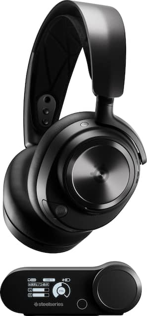 SteelSeries Arctis Nova Pro Wireless - Headset system - full size -  Bluetooth / 2.4 GHz radio frequency - wireless - active noise canceling -  for SteelSeries GameDAC, HS1