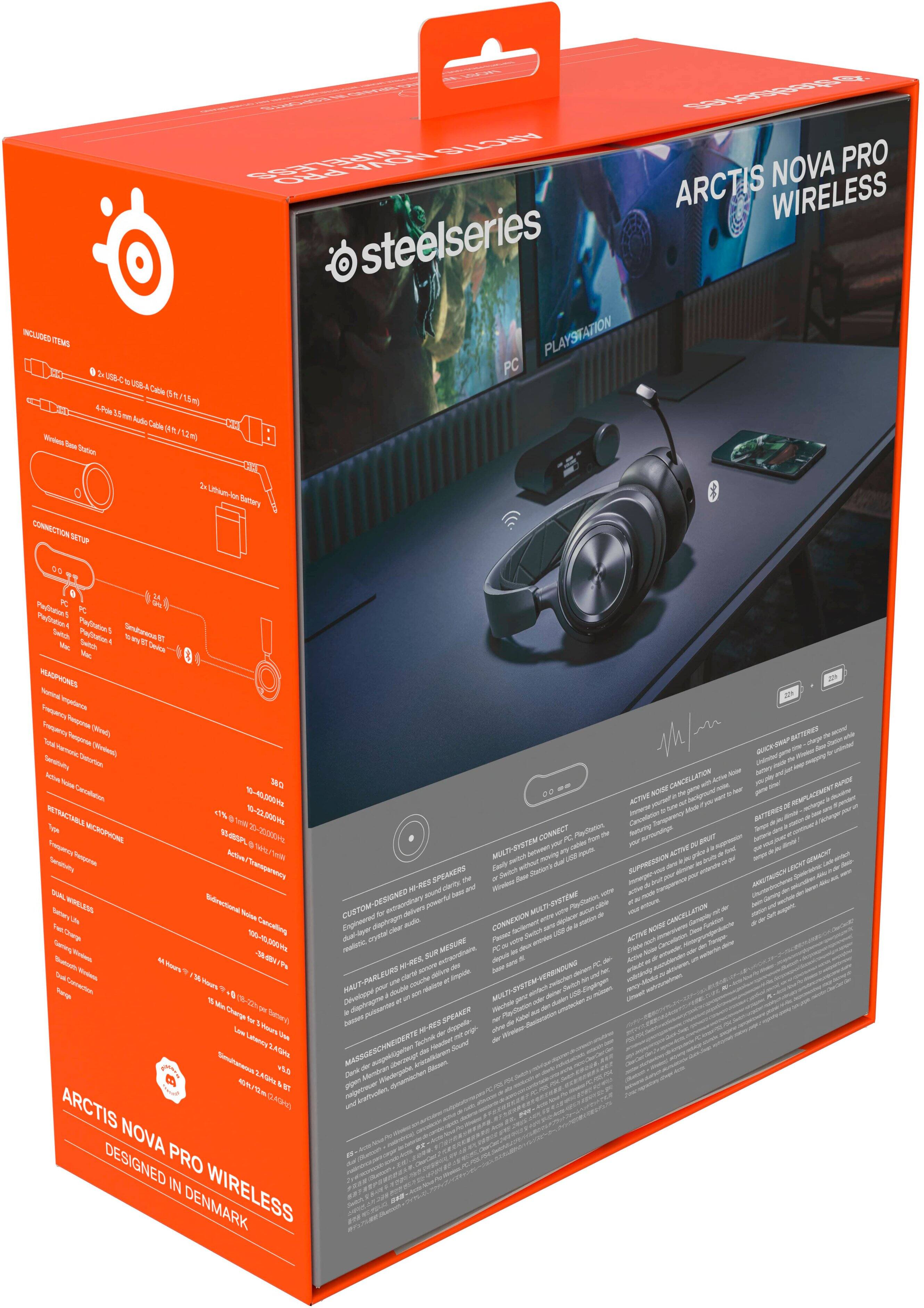 SteelSeries Arctis Nova Pro Wireless Multi Gaming Headset for PC 