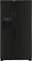 Frigidaire - 36 in. Wide 25.6 Cu. Ft. Side-by-Side Refrigerator with EvenTemp Cooling System - Black
