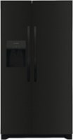 Frigidaire - 25.6 Cu. Ft. Side-by-Side Refrigerator - Black - Front_Zoom