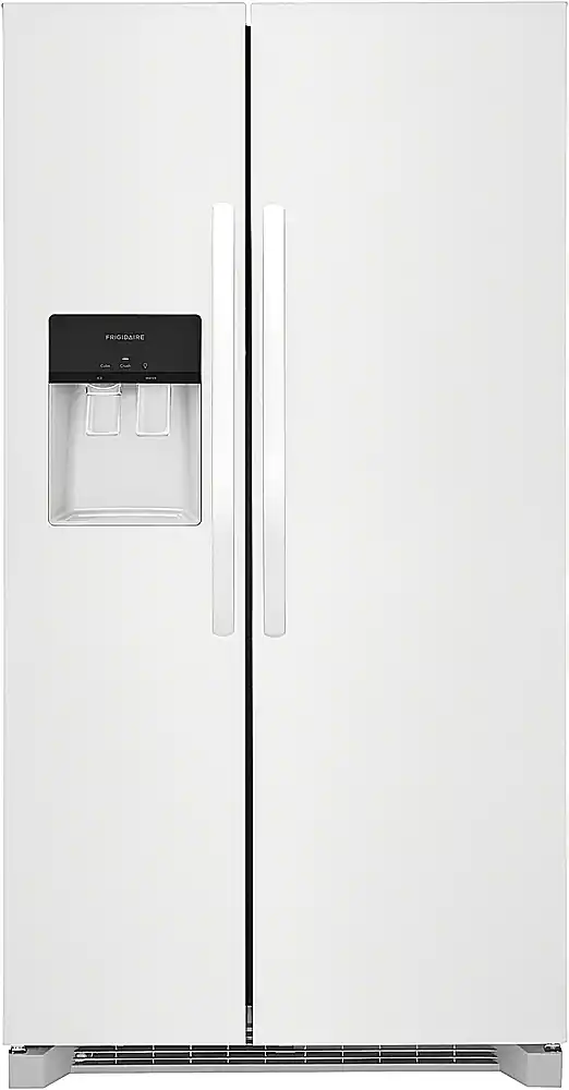 Frigidaire - 25.6 Cu. Ft. Side-by-Side Refrigerator with EvenTemp Cooling System - White