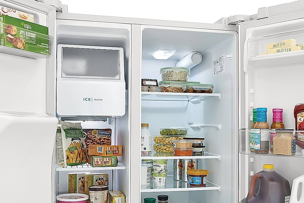 Alt View 4. Frigidaire - 25.6 Cu. Ft. Side-by-Side Refrigerator - White.