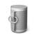 Front. Bang & Olufsen - Beosound Explore Durable Portable Wireless Bluetooth Speaker - Gray Mist.