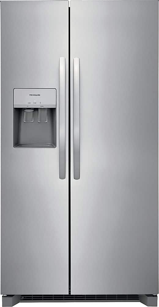 Frigidaire - 25.6 Cu. Ft. Side-by-Side Refrigerator - Stainless Steel - Front_Zoom