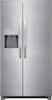 Front. Frigidaire - 25.6 Cu. Ft. Side-by-Side Refrigerator - Silver.