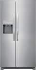 Front. Frigidaire - 25.6 Cu. Ft. Side-by-Side Refrigerator - Silver.