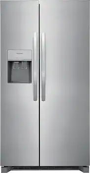 Front. Frigidaire - 25.6 Cu. Ft. Side-by-Side Refrigerator - Silver.
