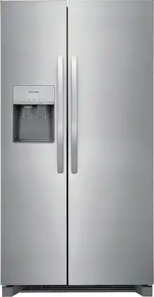 Frigidaire - 25.6 Cu. Ft. Side-by-Side Refrigerator - Stainless Steel