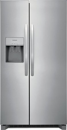 Frigidaire - 25.6 Cu. Ft. Side-by-Side Refrigerator - Silver