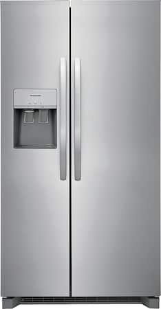 Frigidaire - 25.6 Cu. Ft. Side-by-Side Refrigerator - Stainless Steel