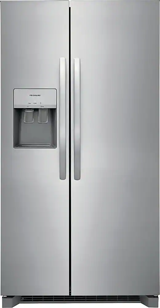 Front. Frigidaire - 25.6 Cu. Ft. Side-by-Side Refrigerator - Silver.