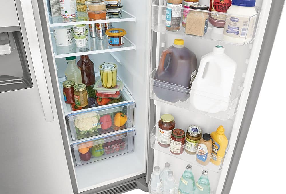 Alt View 11. Frigidaire - 25.6 Cu. Ft. Side-by-Side Refrigerator - Silver.