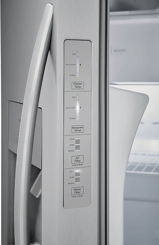 Alt View 12. Frigidaire - 25.6 Cu. Ft. Side-by-Side Refrigerator - Silver.