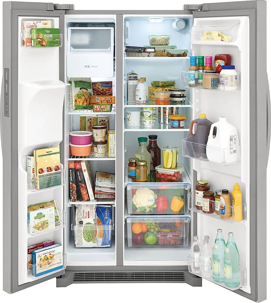 Alt View 1. Frigidaire - 25.6 Cu. Ft. Side-by-Side Refrigerator - Silver.