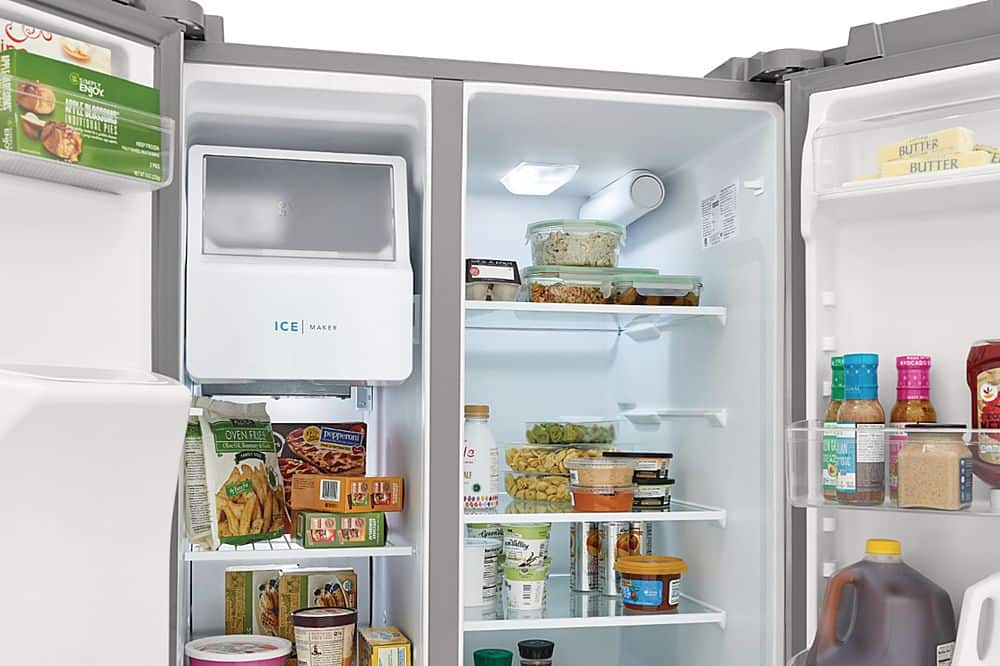 Alt View 4. Frigidaire - 25.6 Cu. Ft. Side-by-Side Refrigerator - Silver.
